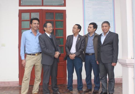 Đồng chí Bí thư Huyện ủy Nguyễn Quốc Lập kiểm tra thực hiện nhiệm vụ đầu năm tại một số địa phương